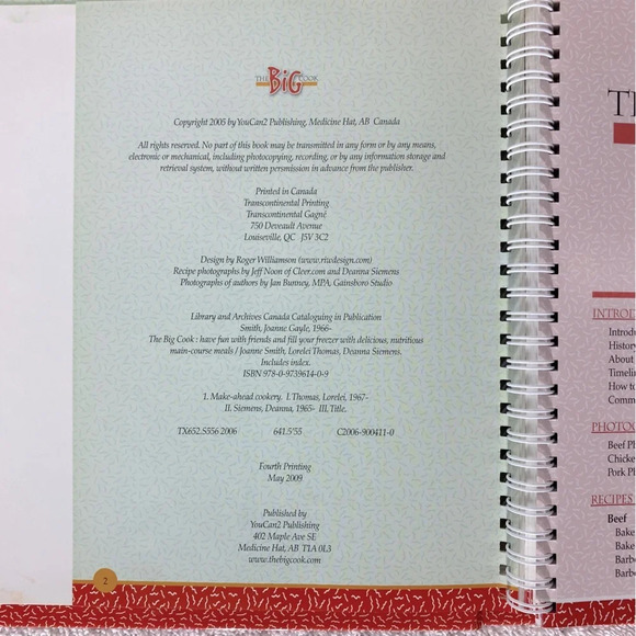 The Big Cook Hard Cover Cook Book Prepare 200 Meals In  One Day - Picture 10 of 11